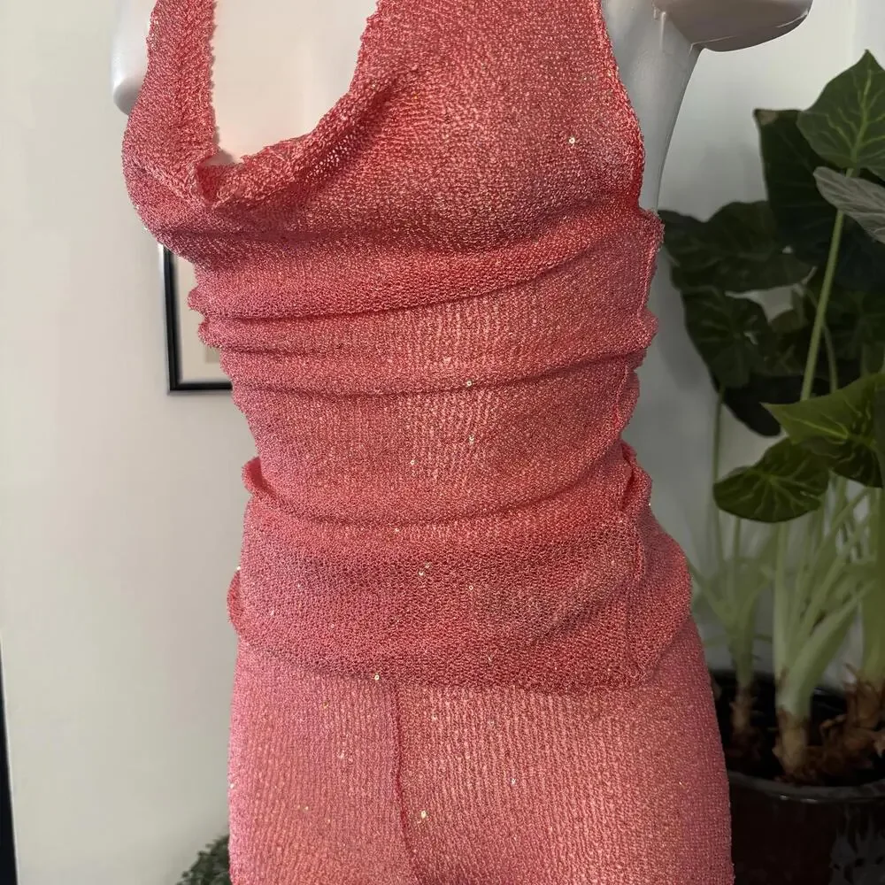 Pretty Little Thing Fairy Sequin Top & Bottom Set NWT - Picture 2 of 5